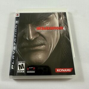 Metal Gear Solid 4 Guns‎ of the Patriots PS3 PlayStation 3 Konami With Manual